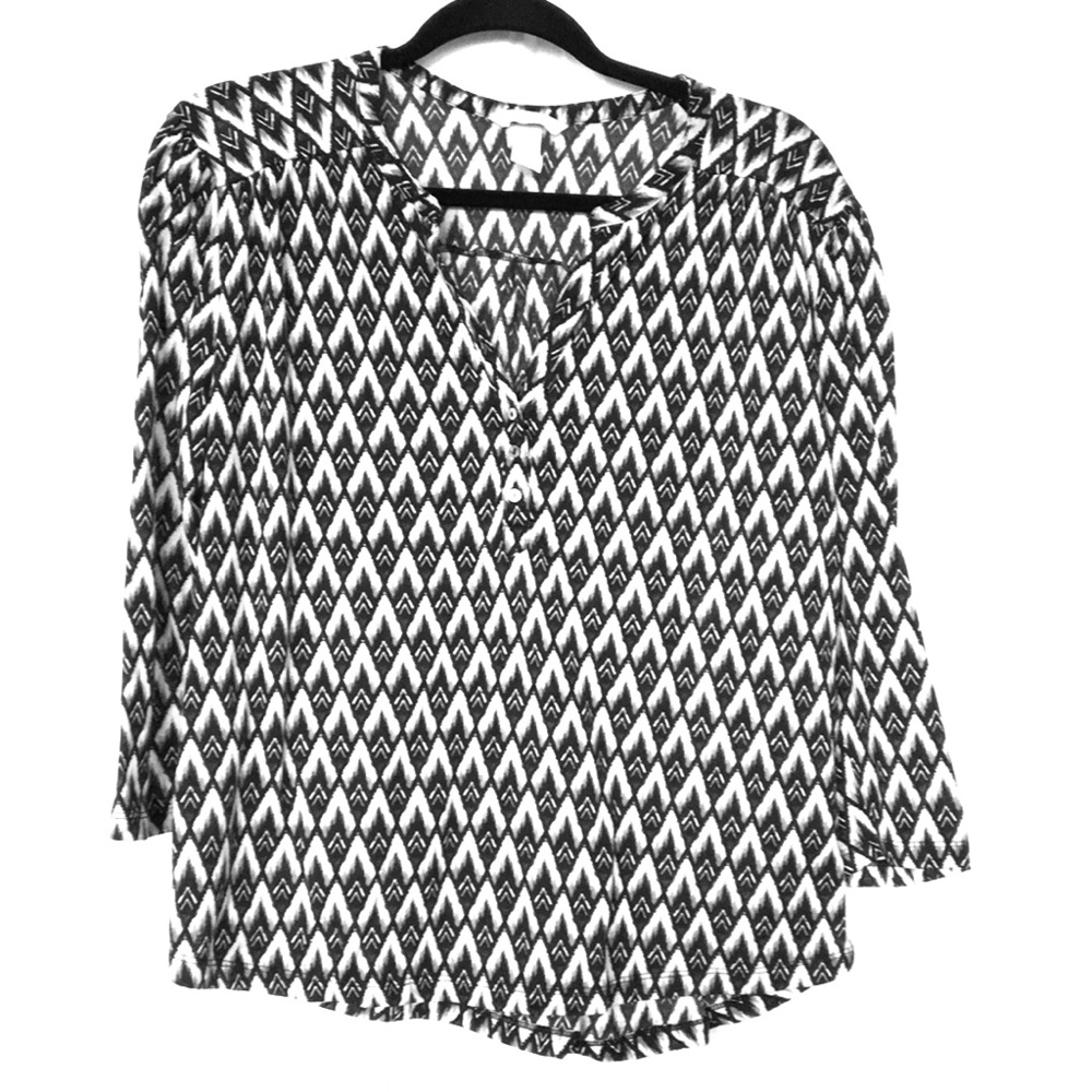 🎇 H&M Geometric print blouse